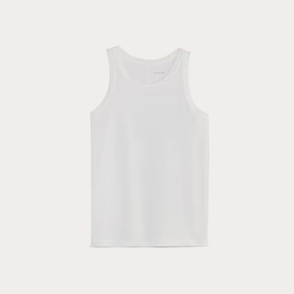 EVERLANE THE ORGANIC COTTON CUT AWAY TANK IN WHITE•Size XXS•NWT! - Picture 5 of 6